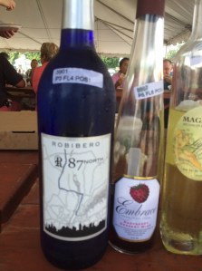 Robibero's 87 North, Best White 2014, next to "Embrace"