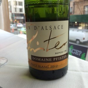 Pfister Pinot Blanc 2012